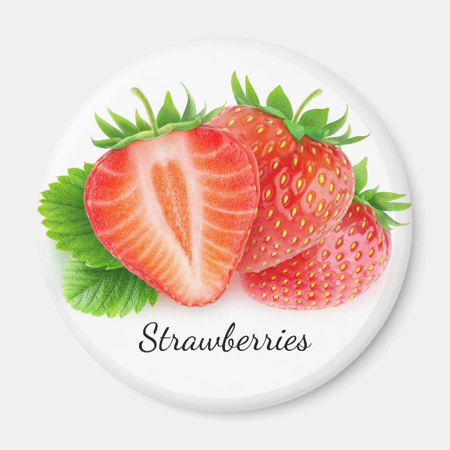 Strawberries Magnet (Front)