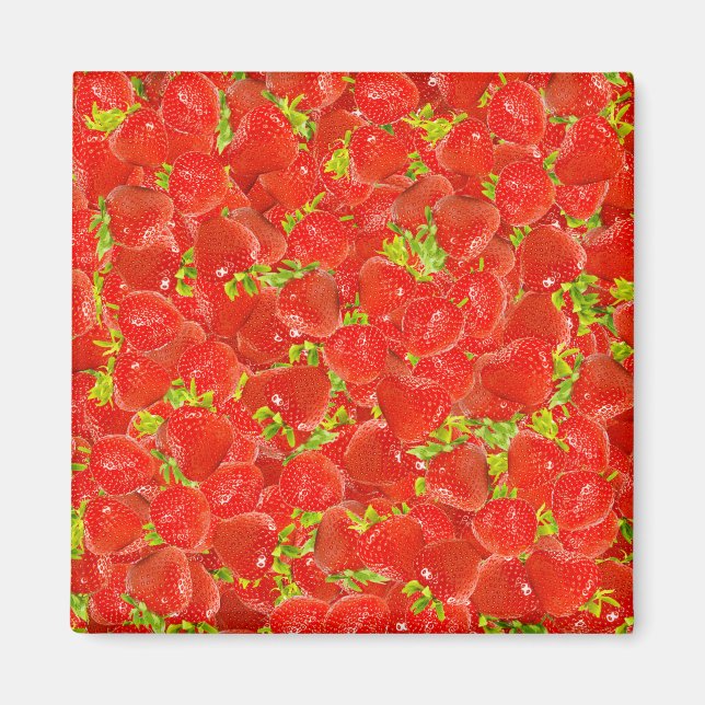 Strawberries Magnet (Front)