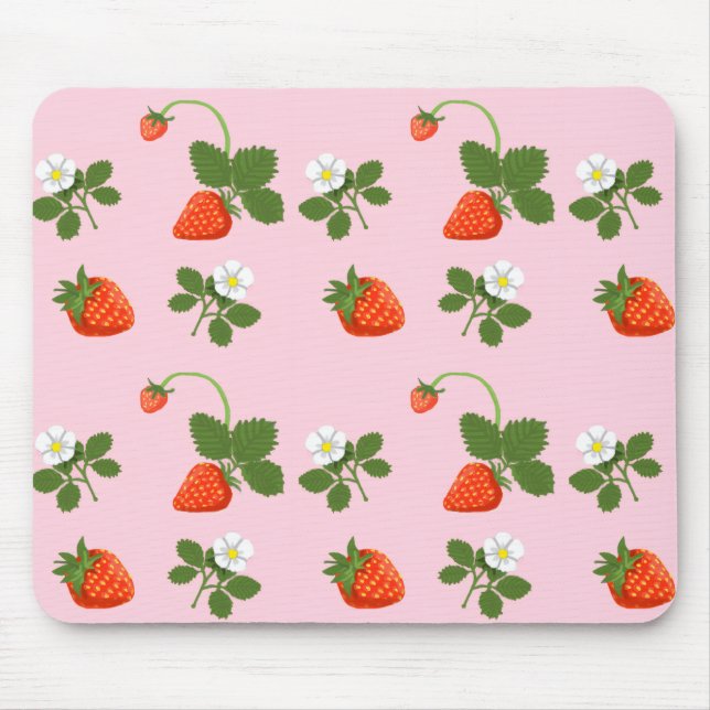 Strawberries Mouse Pad (Front)
