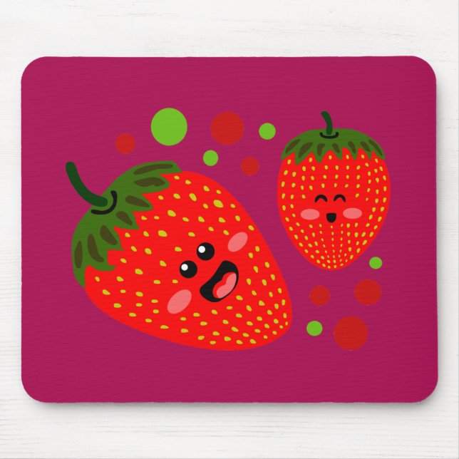 Strawberries Mouse Pad (Front)