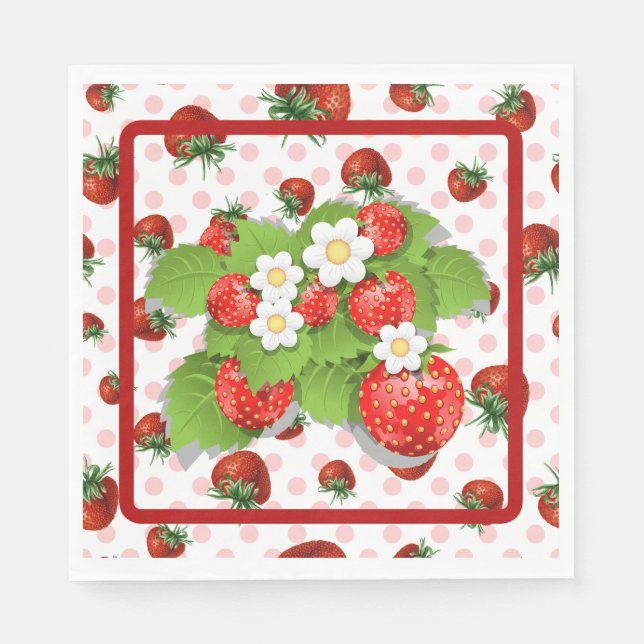 Strawberries  napkin (Front)