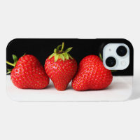 Strawberries On Black Over White iphcna