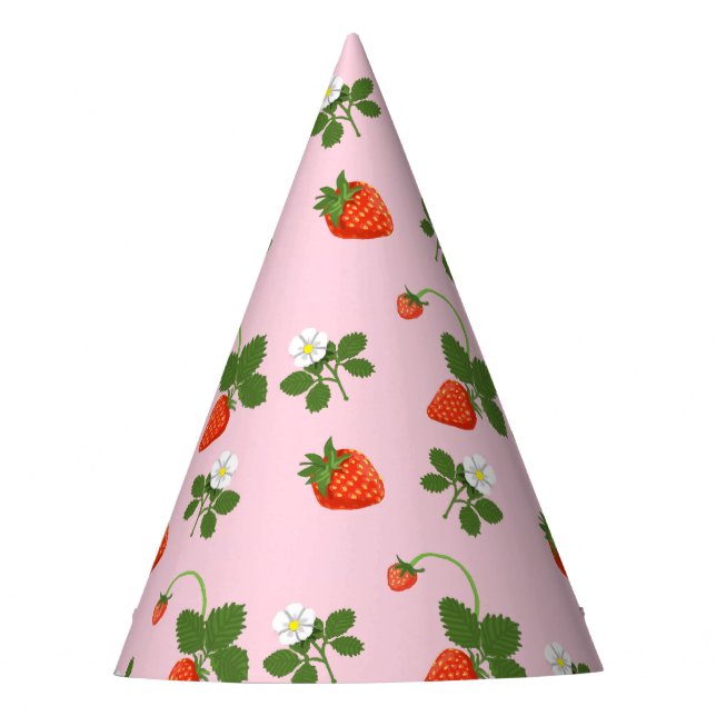 Strawberries Party Hat (Front)