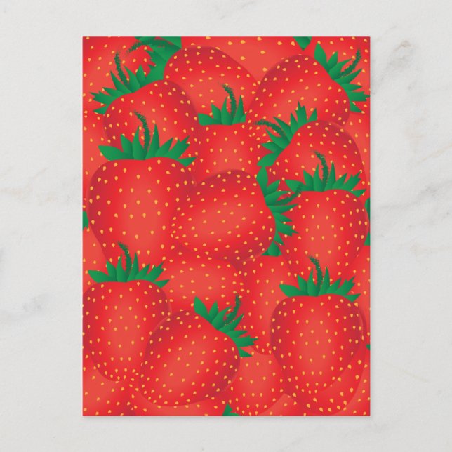 Strawberries Postcard (Front)