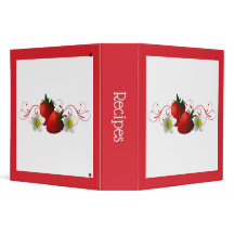 Strawberries Recipe Binder
