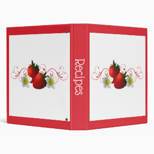 Strawberries Recipe Binder