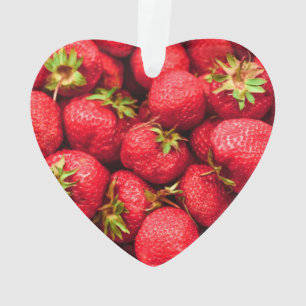 Strawberries Red Delicious Strawberry Ornament