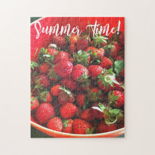Strawberries red fruit photo summer fun jigsaw puzzle