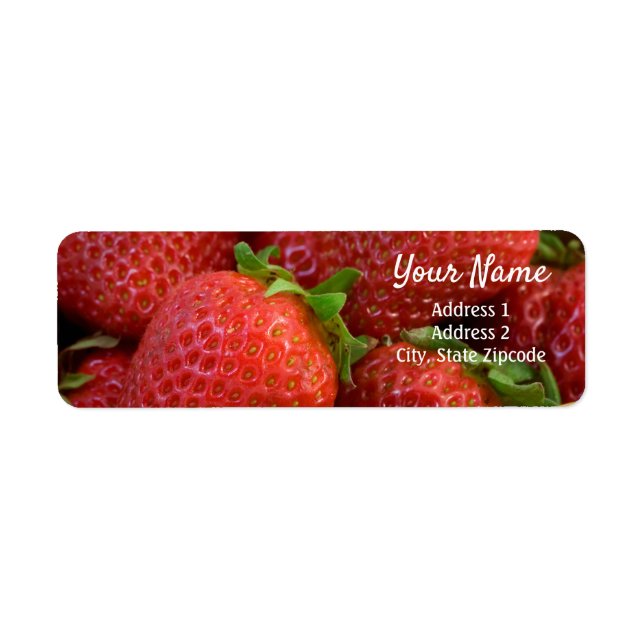 Strawberries Return Address Label (Front)
