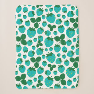 Strawberries Sherpa Blanket