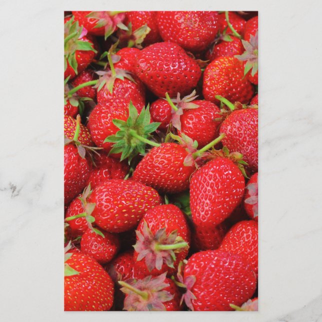 Strawberries Stationery (Front)
