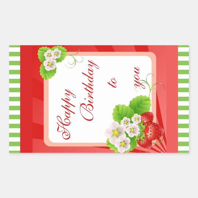 Strawberries Sticker (Front)