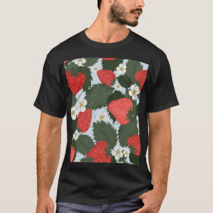 Strawberries: summer fruit pattern design. T-Shirt