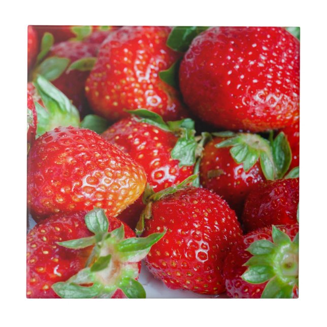 Strawberries Tile (Front)