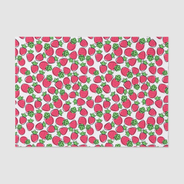 Strawberries Tissue Paper (Front)