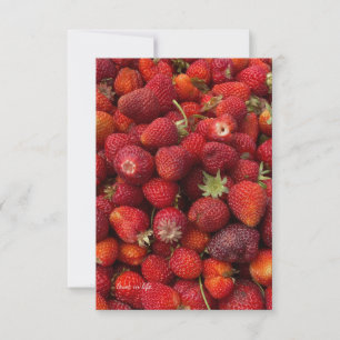 Strawberries Up-close Card