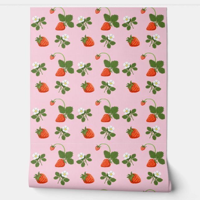 Strawberries Wallpaper (Unrolling)