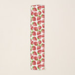 Strawberries watercolor pattern scarf<br><div class="desc">I painted strawberries with watercolors,  then scanned the painting and made a pattern from it</div>
