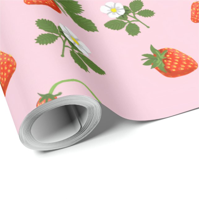 Strawberries Wrapping Paper (Roll Corner)