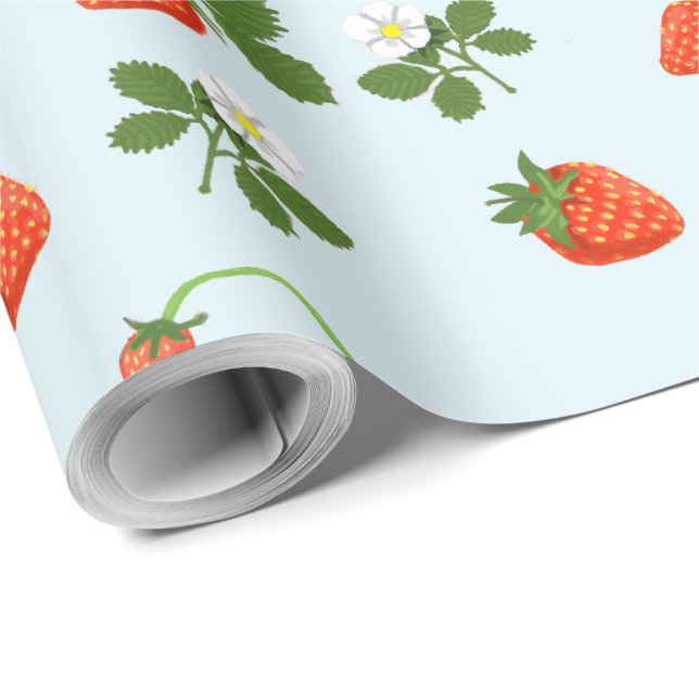 Strawberries Wrapping Paper (Roll Corner)