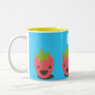 Strawberries (WTF?) Two-Tone Coffee Mug