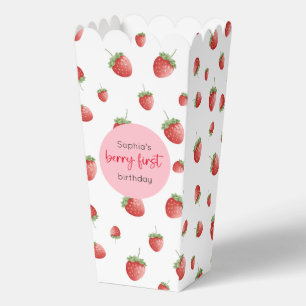 Strawberry 1st Birthday Berry First Favor Box