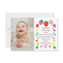 Strawberry 1st Birthday Party 