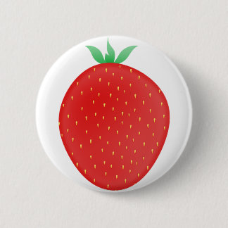 Strawberry 2 Inch Round Button