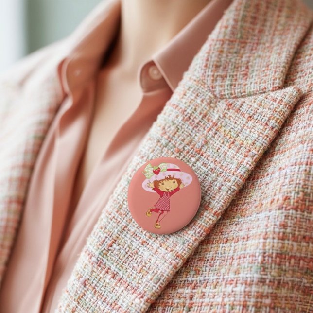 Strawberry 2 Inch Round Button (Creator Uploaded)