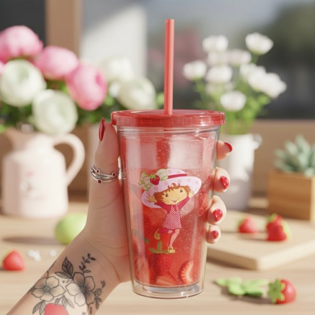 Strawberry Acrylic Tumbler (Creator Uploaded)