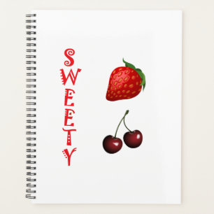 Strawberry and Cherry Sweet Fruit Snack treat Planner