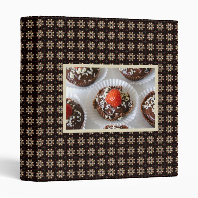 Strawberry and Dark Chocolate Mousse Dessert Binder (Front/Spine)