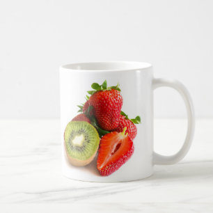 Strawberry and kiwi coffee mug