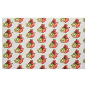 Strawberry and kiwi fabric