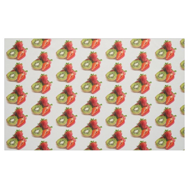 Strawberry and kiwi fabric (Fat Quarter)