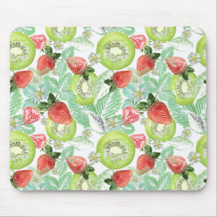 Strawberry and kiwi. mouse pad