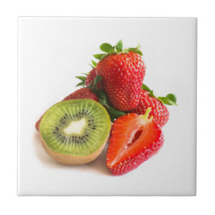 Strawberry and kiwi tile
