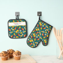 Strawberry and Lemon Fresh Fruit Pattern