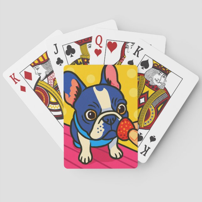 Strawberry and Pop French Bull Trump Cards Classic (Back)