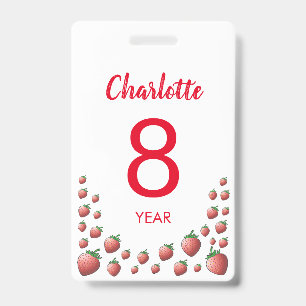 Strawberry and Strawberries Badge