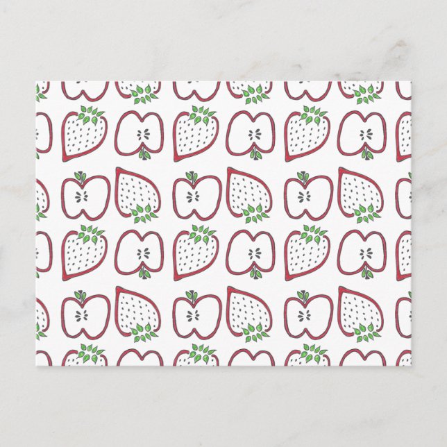 Strawberry Apple Postcard (Front)