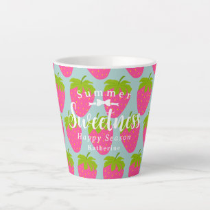 Strawberry Aqua Latte Mug