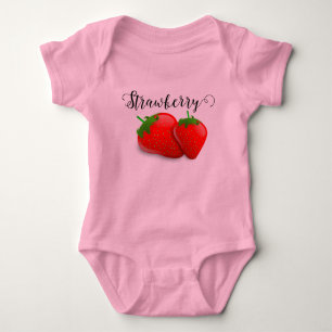 Strawberry baby bodysuit