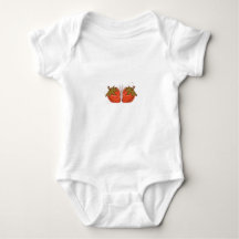 Strawberry baby bodysuit
