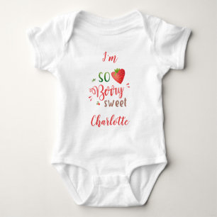 Strawberry baby bodysuite Berry sweet girl Bodysuit