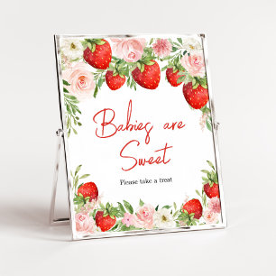 Strawberry Baby Shower Babies are Sweet Poster
