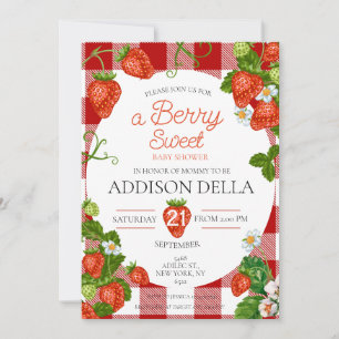 Strawberry Baby Shower Berry Baby Invitation
