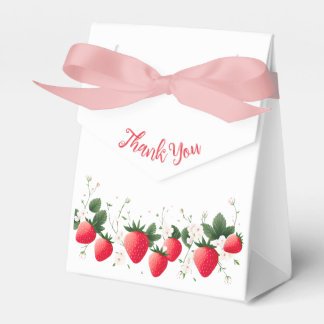 Strawberry Baby Shower | Berry Sweet Favor Box