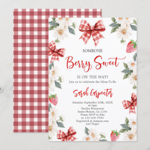 Strawberry Baby Shower Invitation