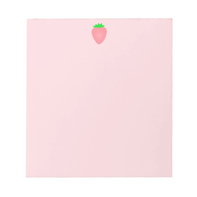 Strawberry Baby Shower Pink Cute Girly Custom 2025 Notepad (Front)